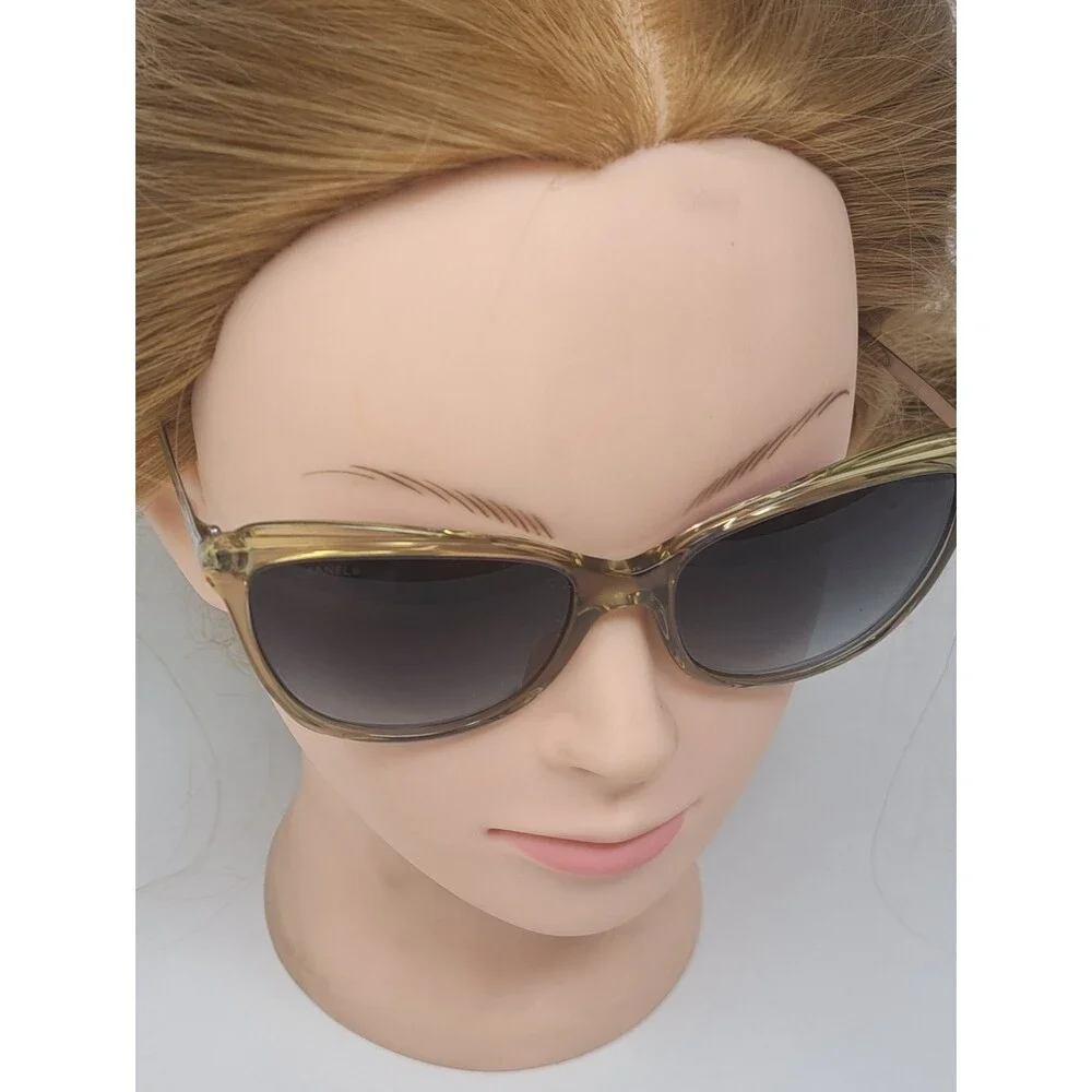 CHANEL Women's Sunglasses Italy Cateye Dark Tint 5384 1628/S6 55-16-140